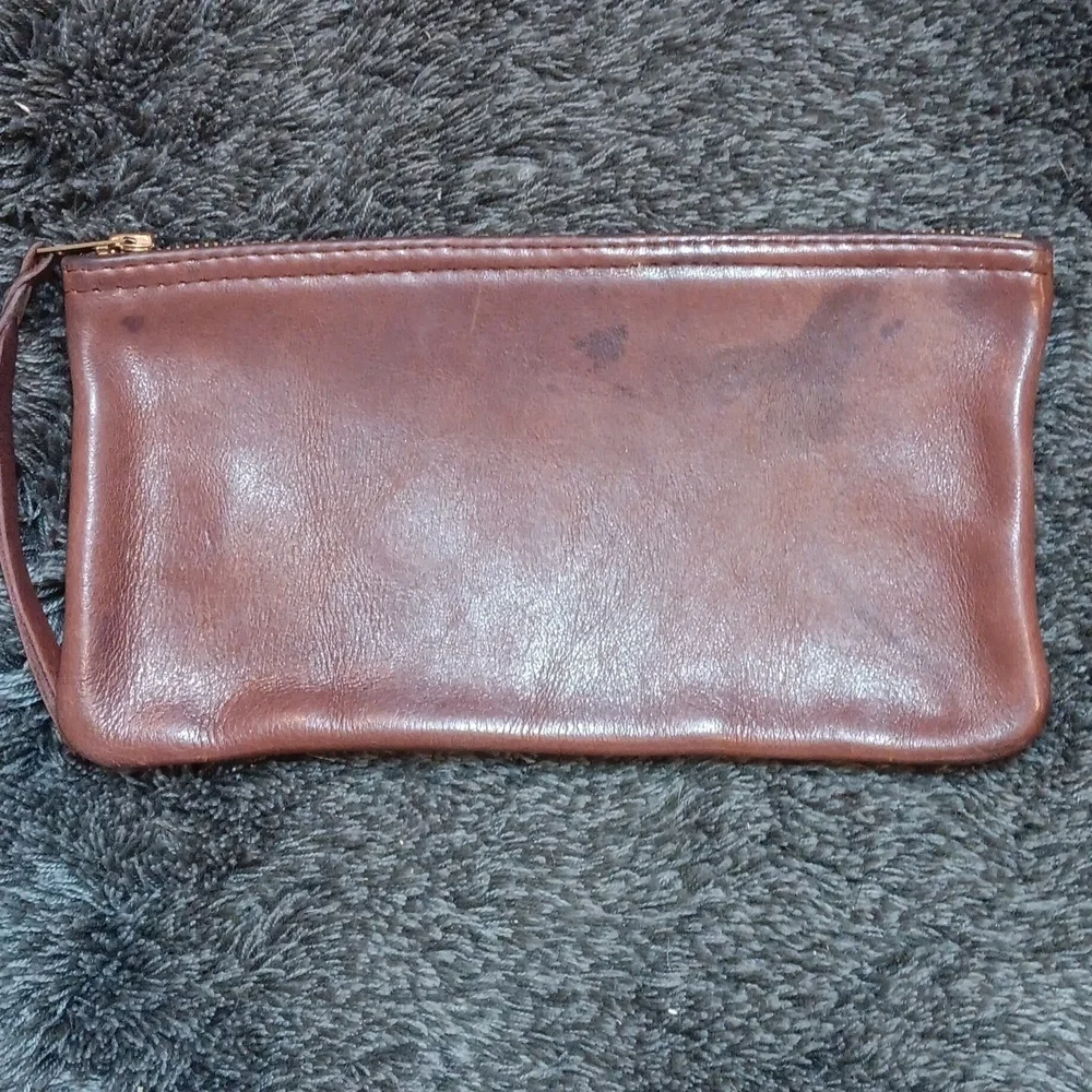 Vintage Swadeshi Leatherworks Clutch Lot Of 2 Maroon Brown